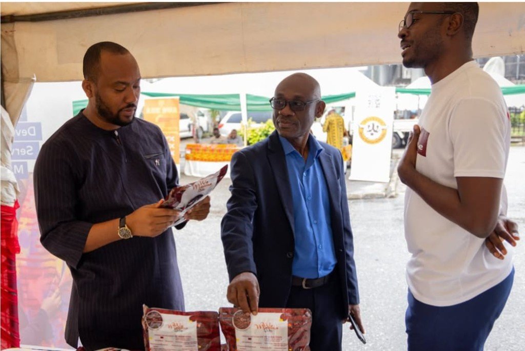 Wo Maame Foods at a product exhibition